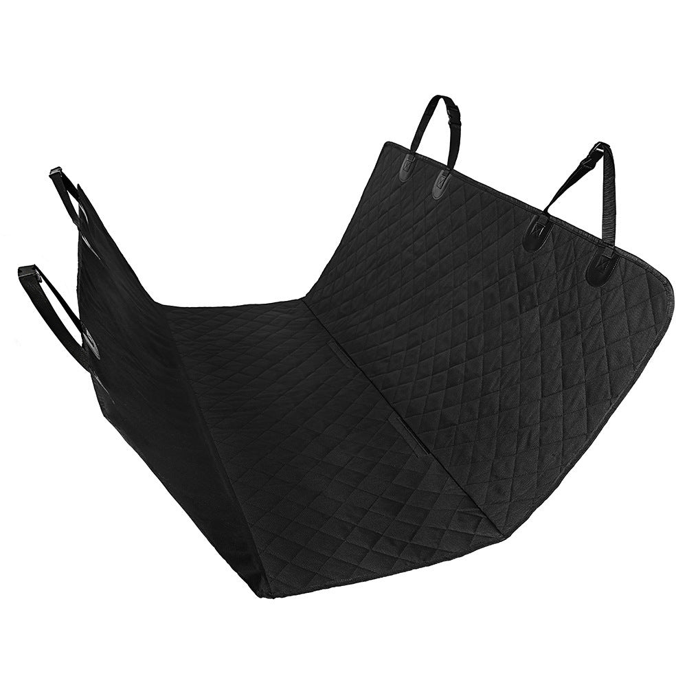 Dog Car Seat Cover View Mesh Pet Carrier Hammock Safety Protector Car Rear Back Seat Mat with Zipper and Pocket for Travel